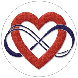 Polyamorie logo stickers