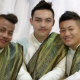 Drie Thaise mannen trouwen op Valentijnsdag