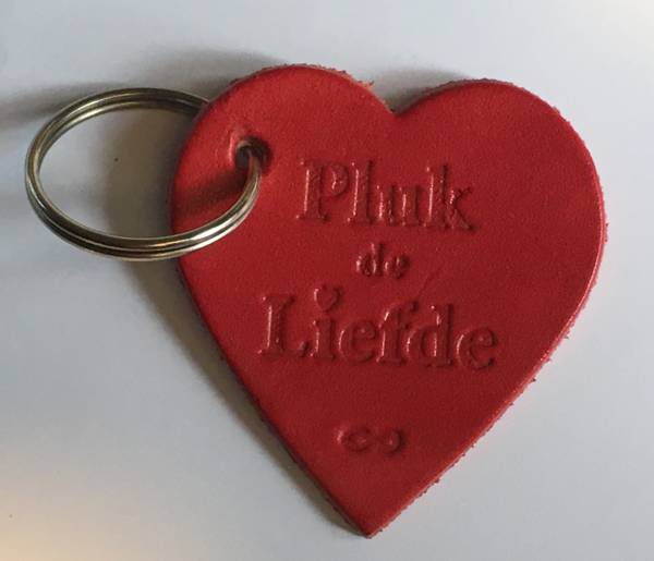 Polyamorie Sleutelhanger - Kleur: rood