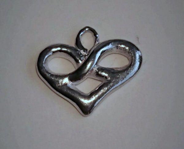 Sterling zilveren hanger met oneindigheidshartje