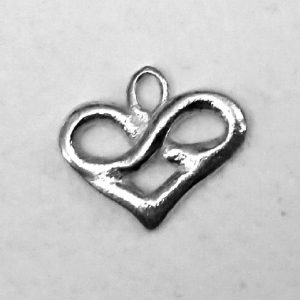 Sterling zilveren hanger met oneindigheidshartje