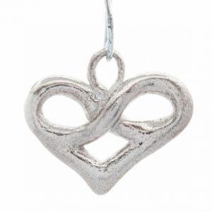 Sterling zilveren hanger met oneindigheidshartje
