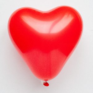 Hartvormige ballonnen - rood