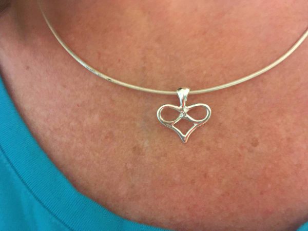 Sterling zilveren hanger met oneindigheidshartje (20mm) - Afbeelding 2
